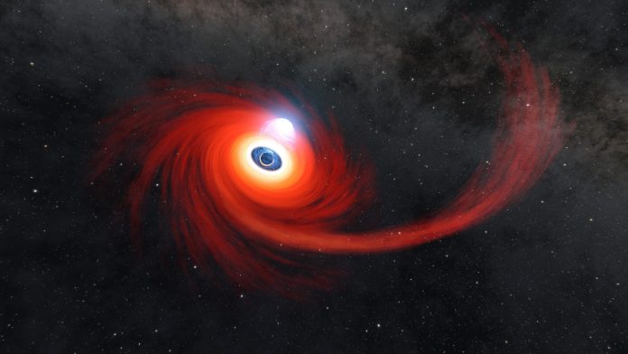 NASA obtém vislumbre incomum de perto de buraco negro devorando estrela