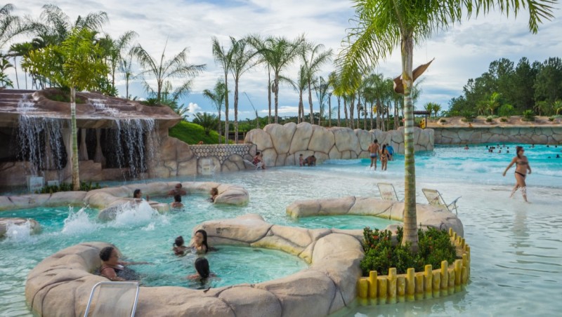 Caldas Novas (GO) é um dos tradicionais destinos de águas termais do Brasil. Crédito: Pablo Regino/MTur