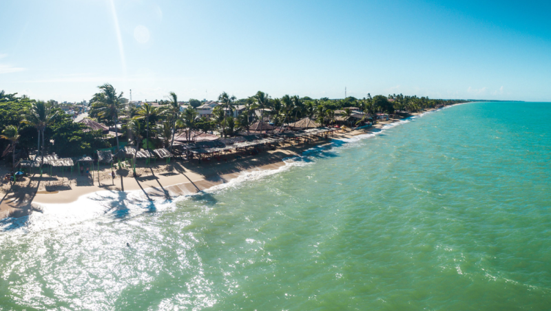 Praia do centro em Prado na Bahia. Crédito: Márcio Filho/MTur