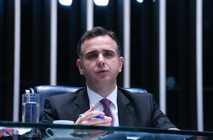 Presidente do Senado, Rodrigo Pacheco comanda a sessão do Plenário - Edilson Rodrigues/Agência Senado