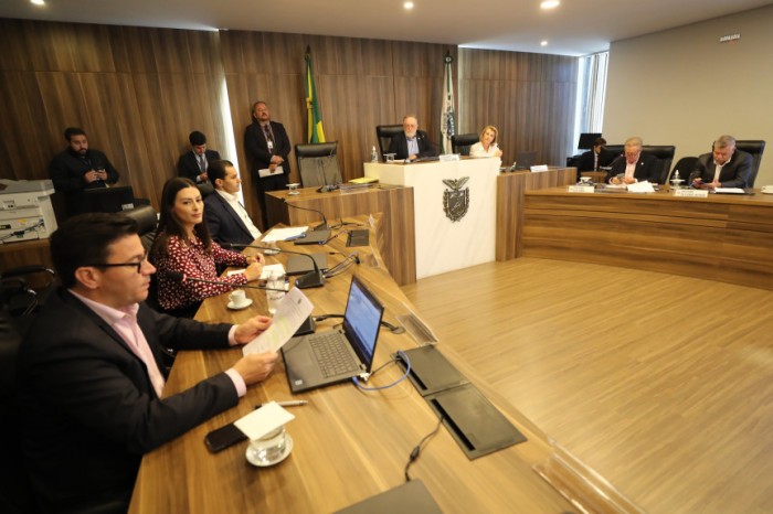 Reunião aconteceu na manhã desta terça-feira (28), no Auditório Legislativo. / Créditos: Orlando Kissner/Alep