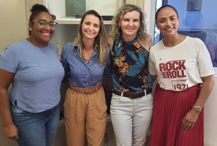 Da esquerda para direita: Fayola, Giselle, Mirian e Karla - Foto: Delamare de Oliveira Filho / Fesporte)