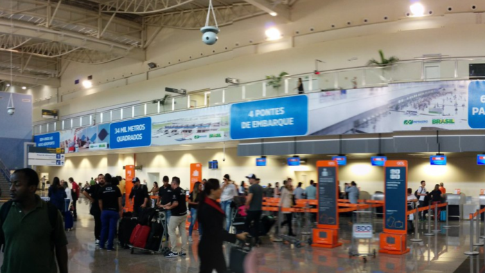 Brasil recebeu mais de 2,3 milhões de turistas internacionais no primeiro trimestre do ano. Crédito: Infraero Aeroportos
