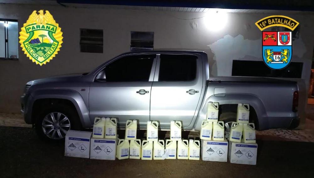 Dois são presos com agrotóxicos do Paraguai em Manoel Ribas