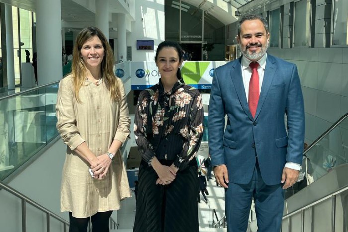 Da dir. para a esq.: Nazareno Araújo, Veronica Rios e Tauana Monteiro