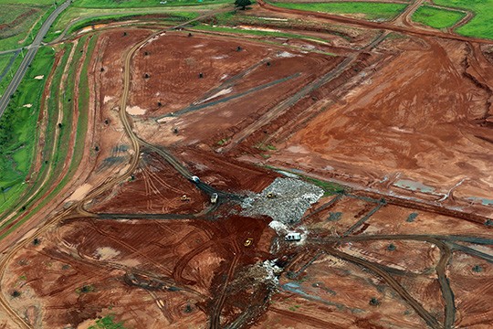 Aterro sanitário em Onda Verde (SP) - Foto: Raylton Alves / Banco de Imagens ANA