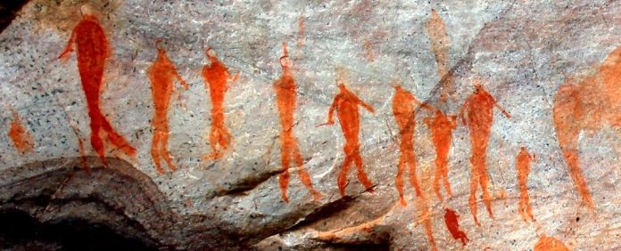Pinturas rupestres em Cederberg, África do Sul. (Créditos: dr322/Getty Images)
