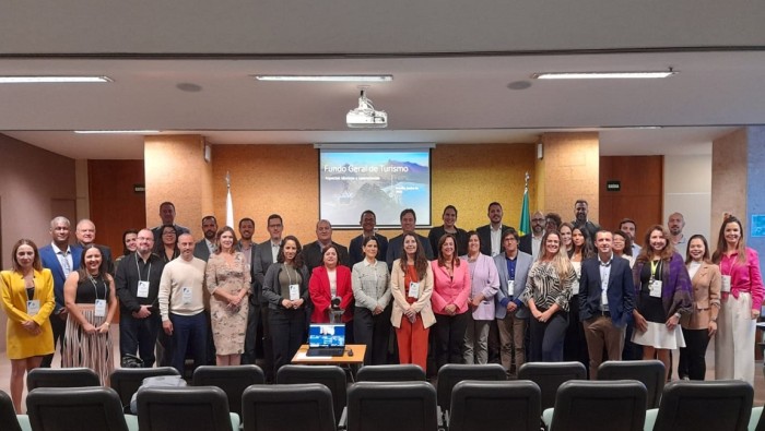 Participantes e palestrantes no Seminário do Fungetur. Crédito: Nayara Oliveira/Ascom MTur