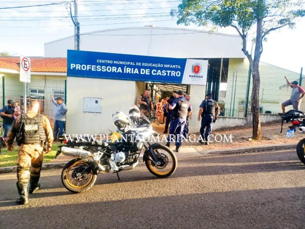 Homem é preso após invadir escola infantil armado com faca em Maringá