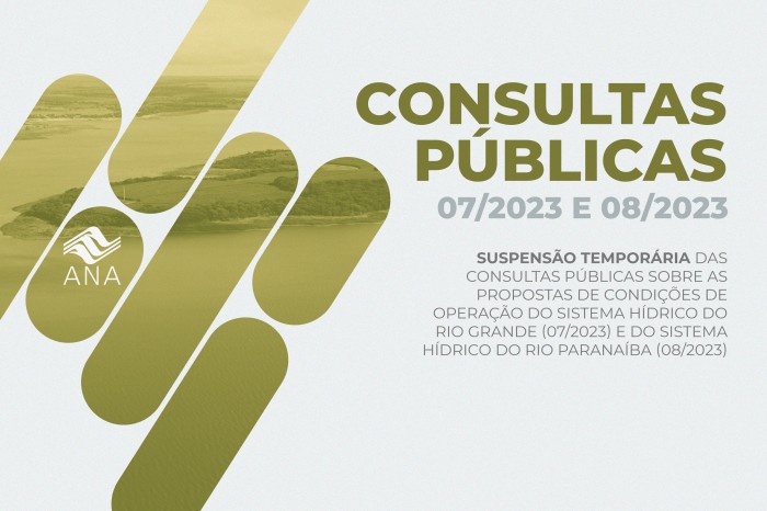 Suspensão das consultas públicas nº 07/2023 e nº 08/2023