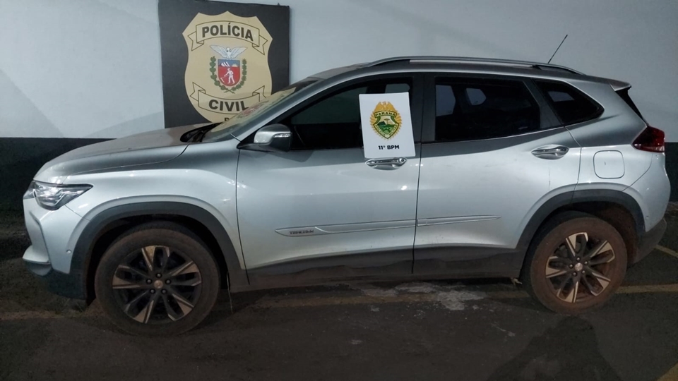 Carro e moto furtados são recuperados em Campo Mourão e menor é apreendido