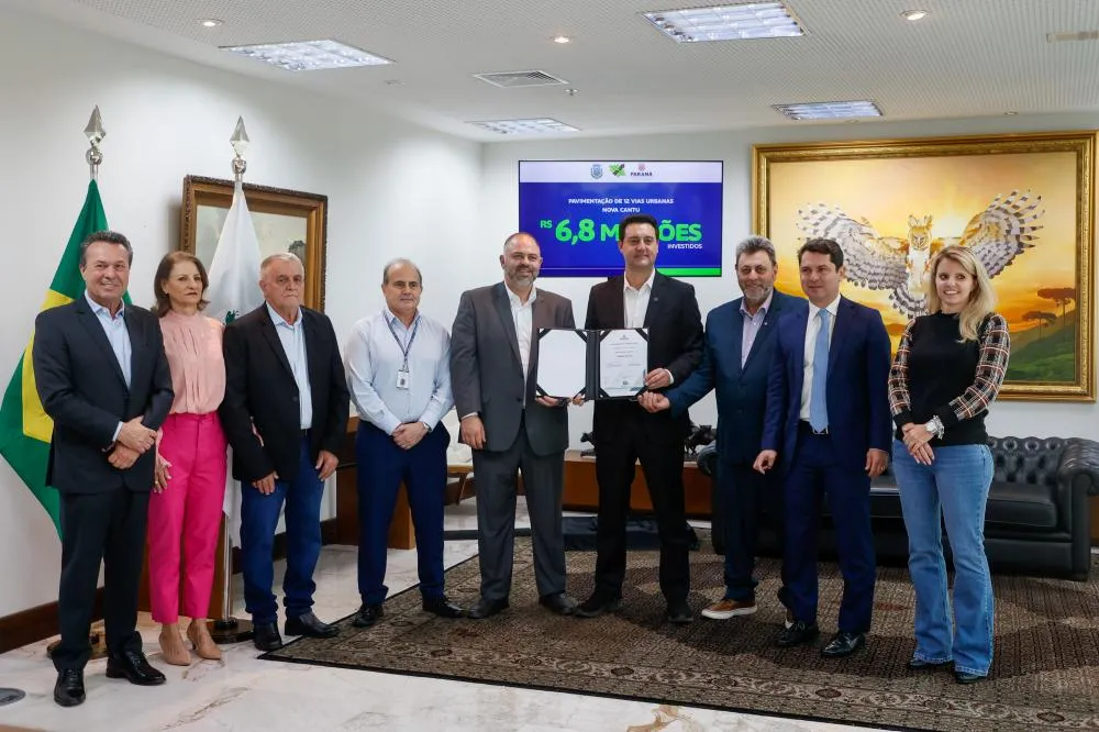 Nova Cantu receberá quase R$ 7 milhões do programa Asfalto Novo Vida Nova para a pavimentação de 100% das vias urbanas