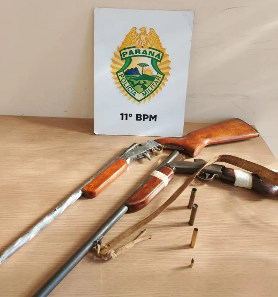 Idosa é presa com armas de fogo e munições em Roncador