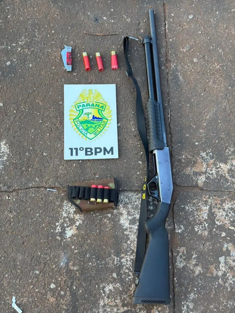 Homem é preso após disparos de arma de fogo e ferir própria filha com canivete, em Barbosa Ferraz