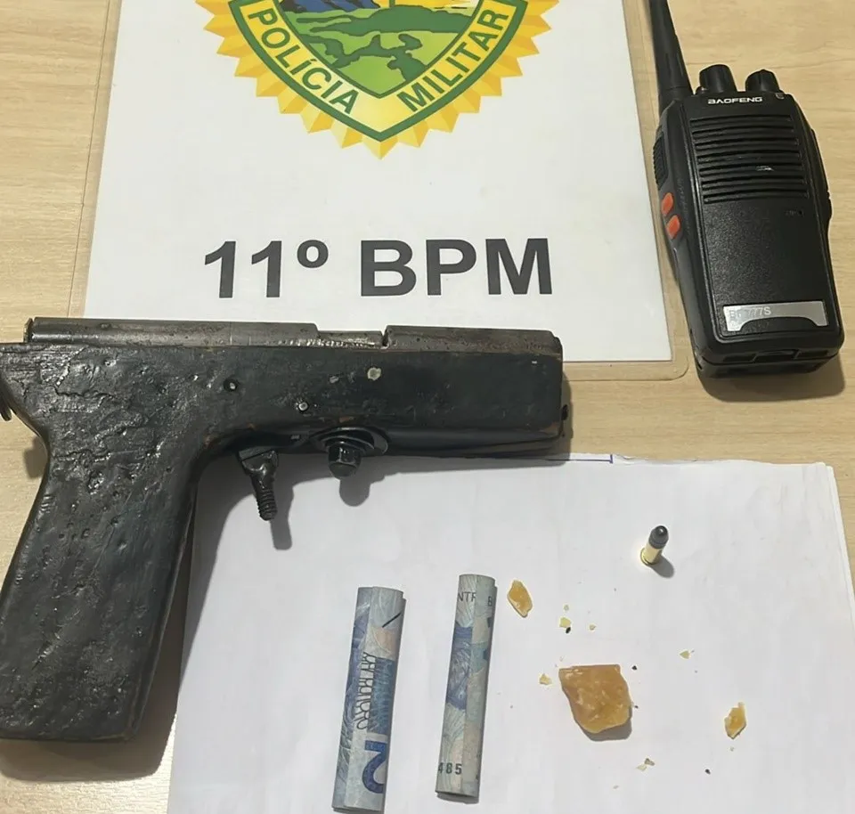 Homem é preso por tráfico de drogas e porte ilegal de arma em Iretama