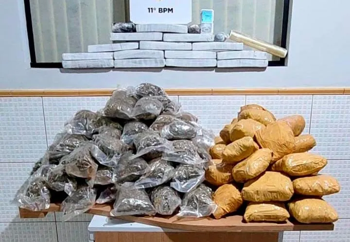 Briga por atraso de aluguel termina com apreensão de 43 kg de maconha e homem preso, em Campo Mourão