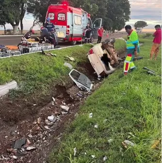 Em Ubiratã; Grave acidente foi registrado na manhã desta quinta