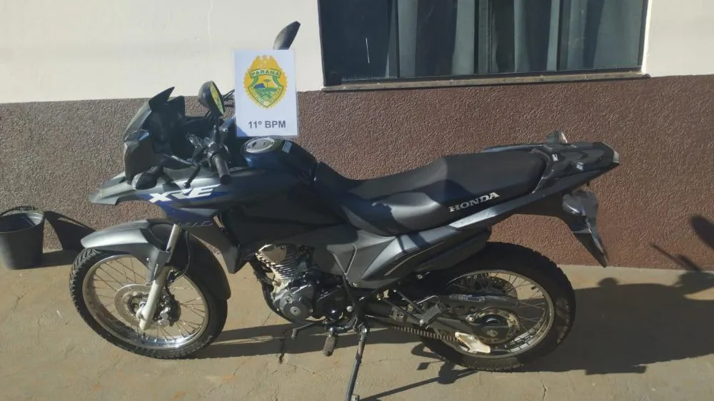 Em Iretama; Polícia recupera moto furtada em Roncador, e prende autor