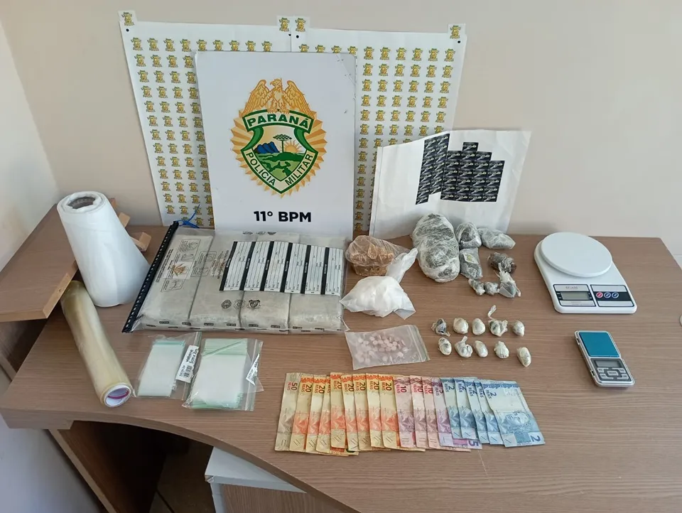 Em Campo Mourão; Polícia apreende grande quantidade de drogas