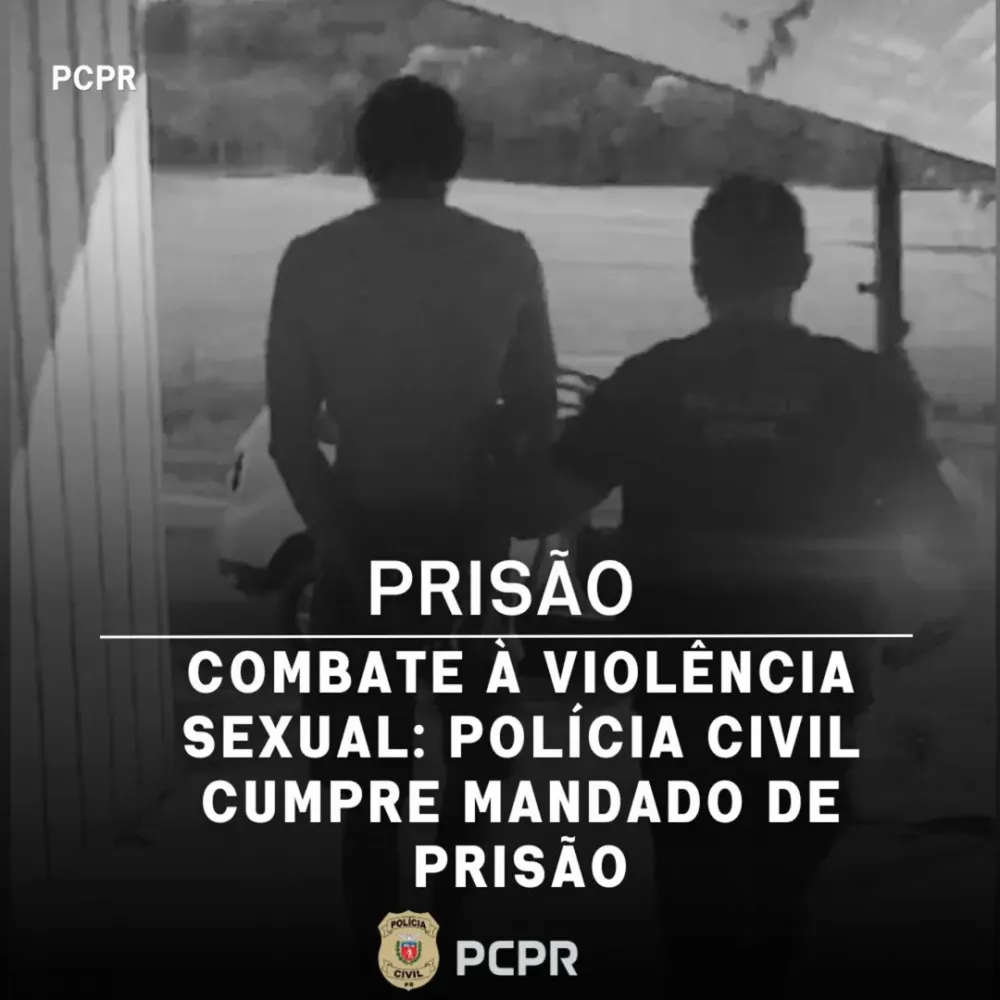 Polícia prende homem de Campina da Lagoa por estupro continuado contra enteada desde a infância