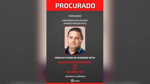 Vice-prefeito de município do Paraná está foragido por homicídio qualificado
